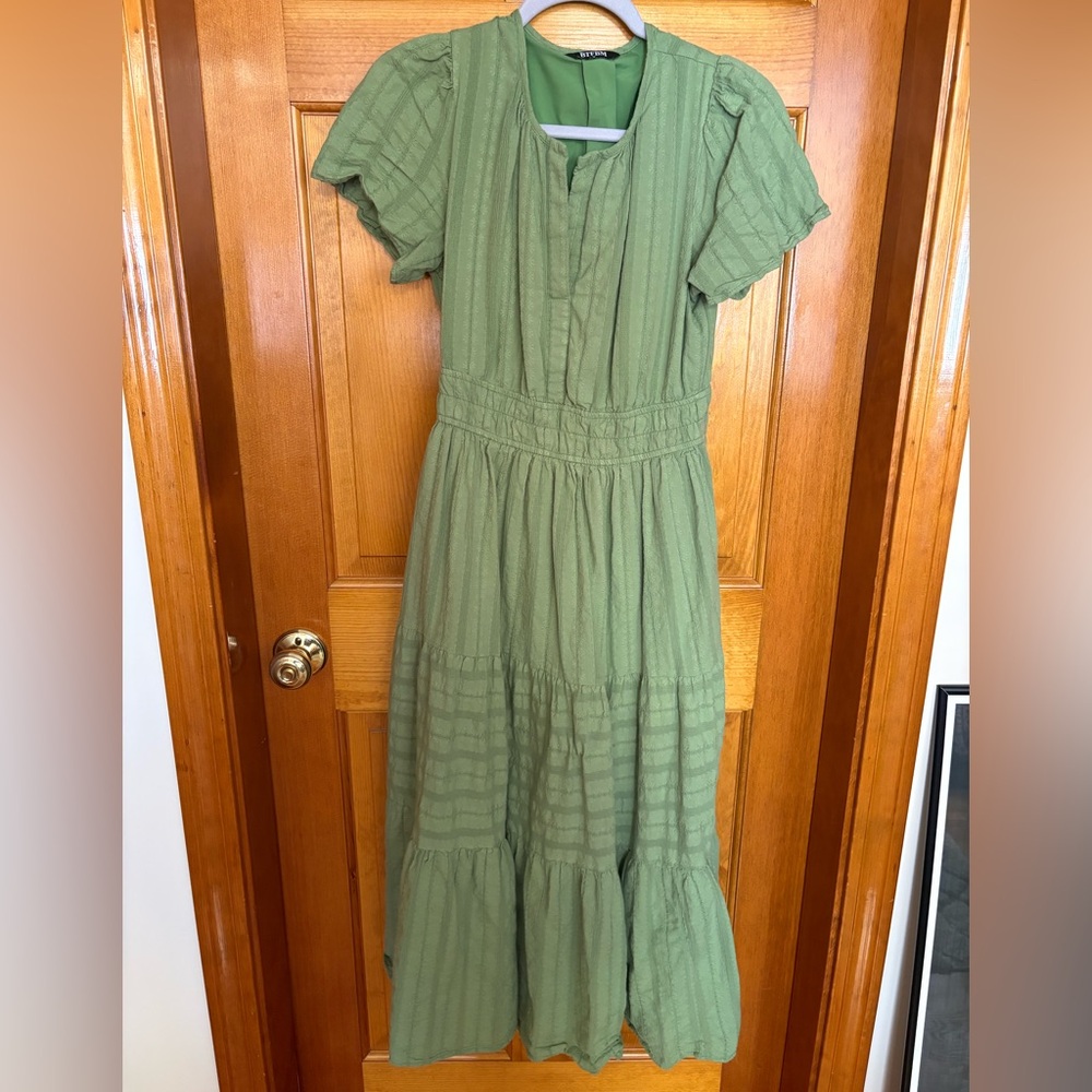 BTFBM Midi Dress - Green